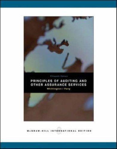 Book Principles Of Auditing And Other Assurance Services free