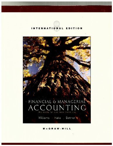 Book Financial & Managerial Accounting, the Basis for Business Decisions free