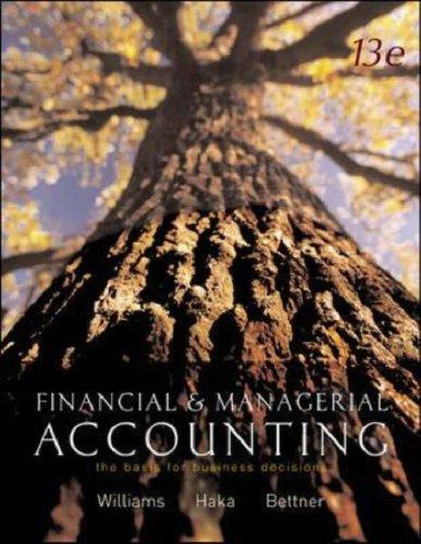 Book Financial And Managerial Accounting: The Basis For Business Decisions: With My Mentor, Net Tutor, Olc And Powerweb free