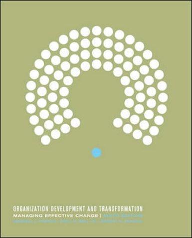 Book Organization Development and Transformation: Managing Effective Change free