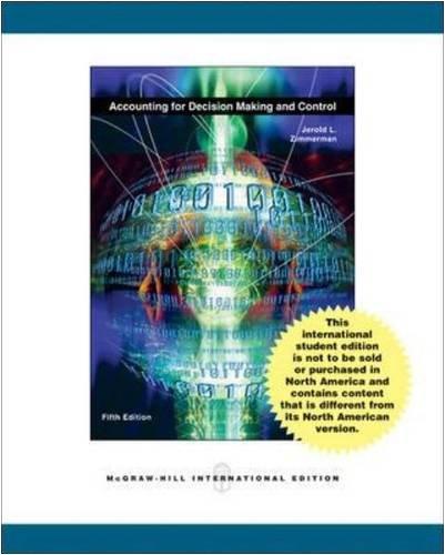 Book Accounting for Decision Making and Control free