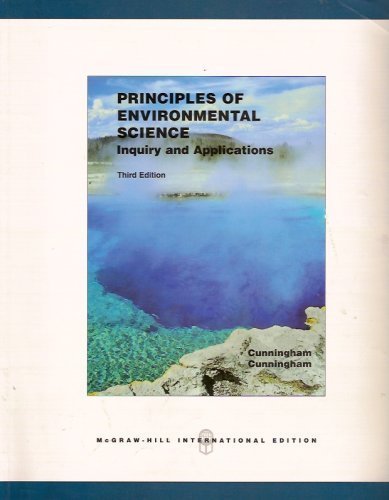 Book Principles Of Environmental Science (international Edition) free
