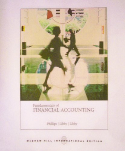 Book Fundamentals of Financial Accounting McGraw-Hill International Edition free