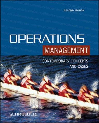 Book Operations Management : Contemporary Concepts and Cases free