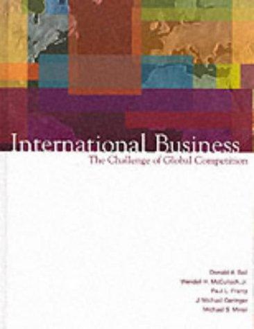 Book International Business: The Challenge of Global Competition free