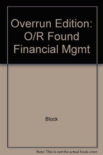 Book Foundations of Financial Management free