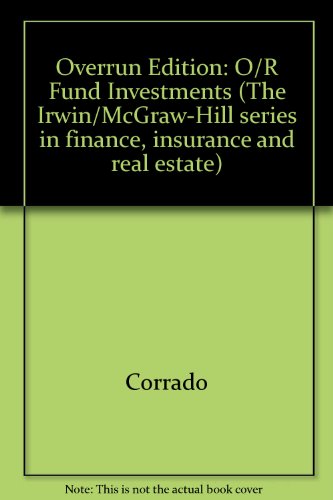 Book Overrun Edition: O/r Fund Investments (the Irwin/mcgraw-hill Series In Finance, Insurance And Real Estate) free