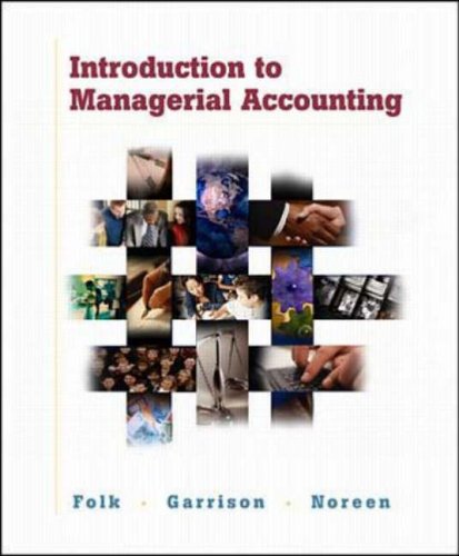 Book Introduction To Managerial Accounting free