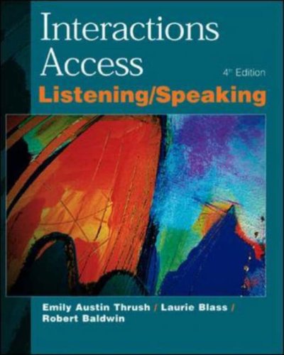 Book Interactions Access - Listening And Speaking free