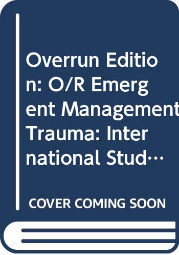 Book Overrun Edition: O/r Emergent Management Trauma: International Student Edition free