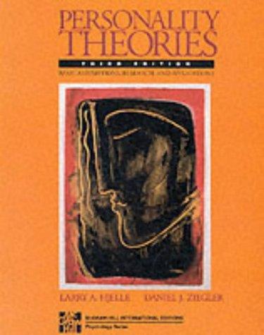 Book Personality Theories: Basic Assumptions, Research and Applications free