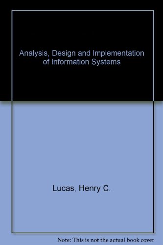 Book Analysis, Design and Implementation of Information Systems free