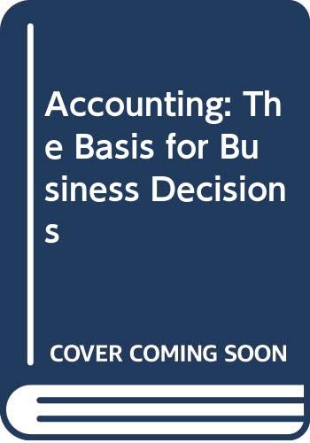Book Accounting: The Basis for Business Decisions free