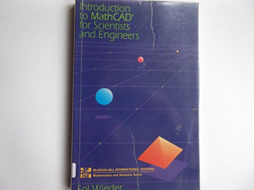 Book Introduction to MathCAD for Scientists and Engineers free