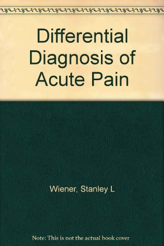 Book Differential Diagnosis Of Acute Pain free