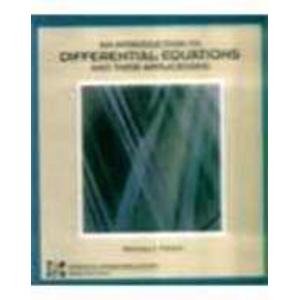 Book Introduction To Differential Equations And Their Applications free