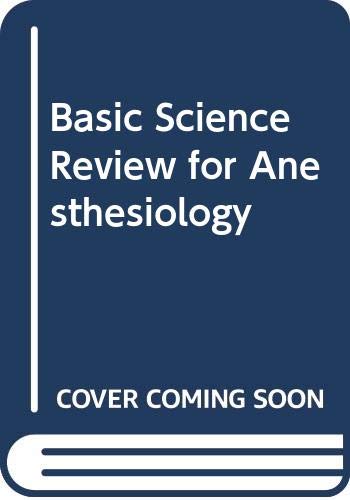 Book Basic Science Review for Anesthesiology free