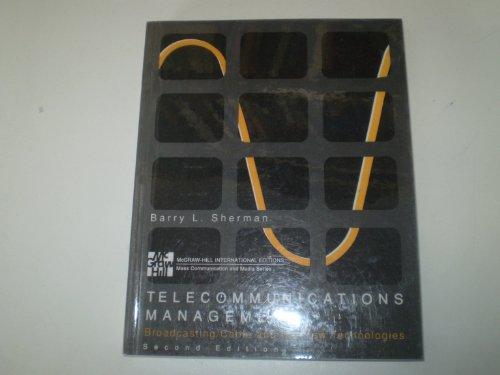 Book Telecommunications Management: Broadcasting/cable And The New Technologies free