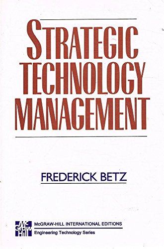 Book Strategic Technology Management free