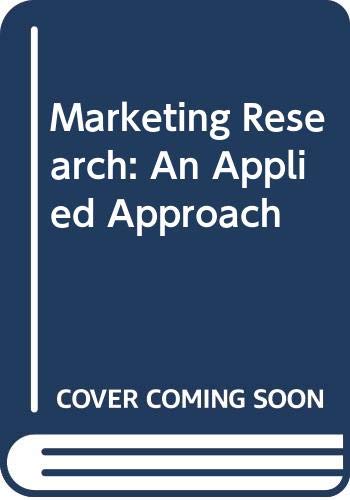 Book Marketing Research: An Applied Approach free