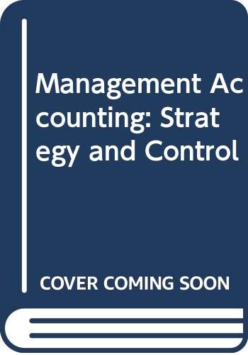 Book Management Accounting Strategy and Control free