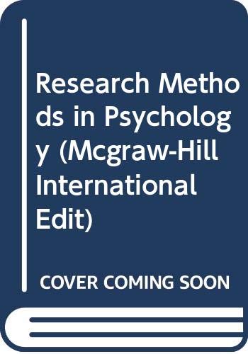 Book Research Methods In Psychology (mcgraw-hill International Editions) free