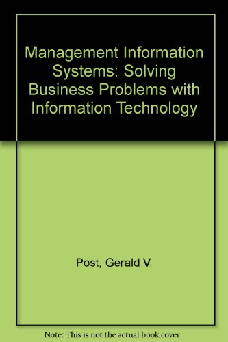 Book Management Information Systems: Solving Business Problems. free
