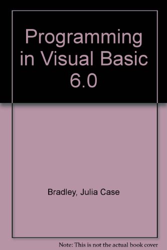 Book Programming in Visual Basic 6.0 free