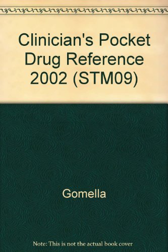 Book Clinician's Pocket Drug Reference 2002 free