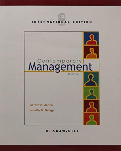 Book Contemporary Management, Third International Edition free