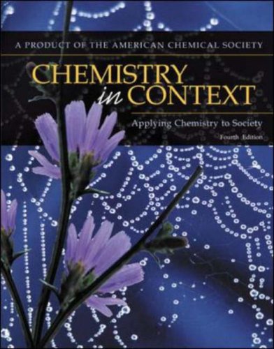 Book Chemistry In Context: Applying Chemistry To Society: Applying Chemistry to Society free