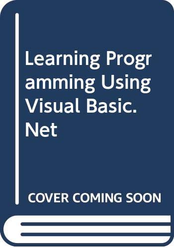 Book Learning programming using Visual Basic. NET free