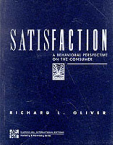 Book Satisfaction: A Behavioral Perspective on the Consumer (McGraw-Hill series in marketing) free
