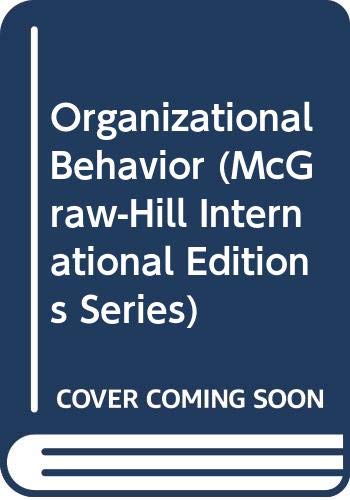 Book Organizational Behavior (McGraw-Hill International Editions) free