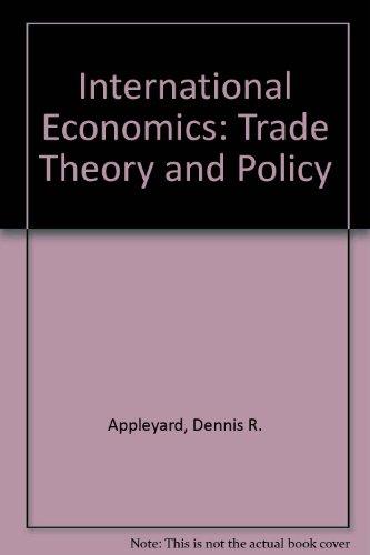 Book International Economics Trade Theory And Policy free