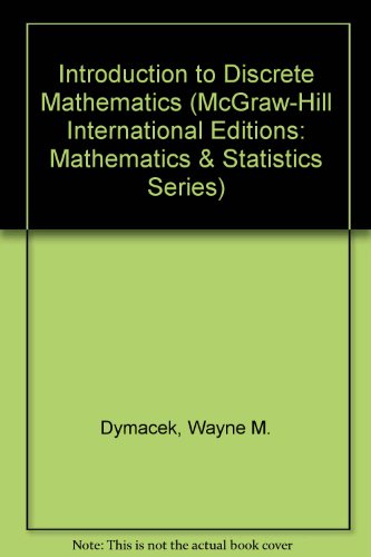 Book Introduction to Discrete Mathematics (McGraw-Hill International Editions: Mathematics & Statistics Series) free