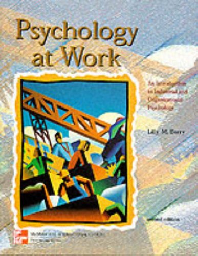 Book Psychology At Work: An Introduction To Industrial And Organizational Psychology (McGraw-Hill International Editions) free