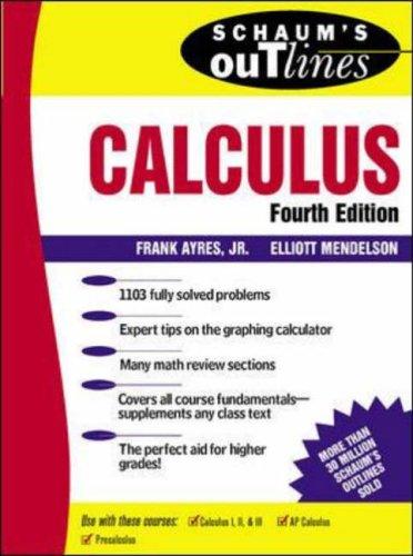 Book Schaum's Outline Of Calculus (schaum's Outlines) free