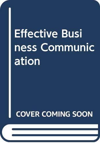 Book Effective Business Communication free