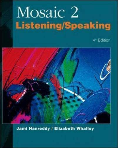 Book Mosaic: Listening And Speaking free