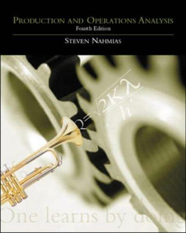 Book Production and Operations Analysis: With Student CD free