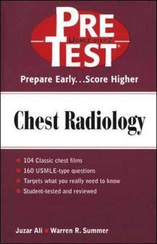 Book Chest Radiology: Pretest Self-assessment And Review free