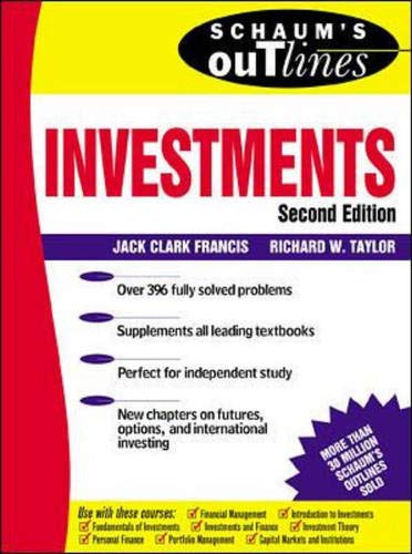Book Schaum's Outline of Investment free