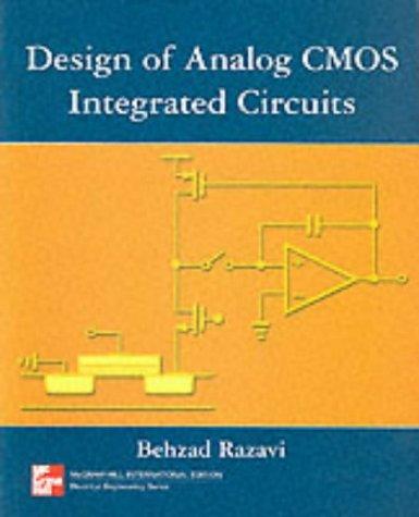 Book Design of Analog CMOS Integrated Circuits free
