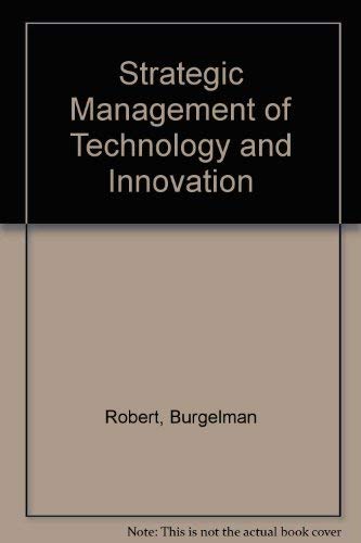 Book Strategic Management of Technology and Innovation free