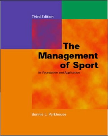 Book Management Of Sport (mcgraw-hill International Edition: Health Professions) free