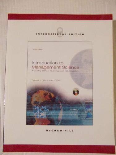 Book Introduction to Management Science: A Modeling and Case Studies Approach With Spreadsheets (Irwin/McGraw-Hill Series in Operations and Decision Sciences.) free