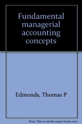 Book Fundamental Managerial Accounting Concepts free