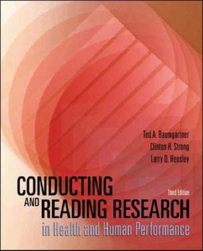 Book Conducting And Reading Research In Health And Human Performance free