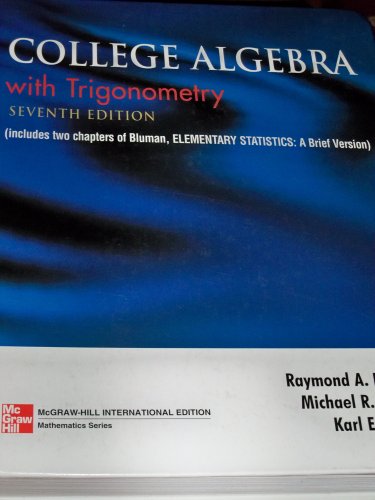 Book College Algebra with Trigonometry International Editon free